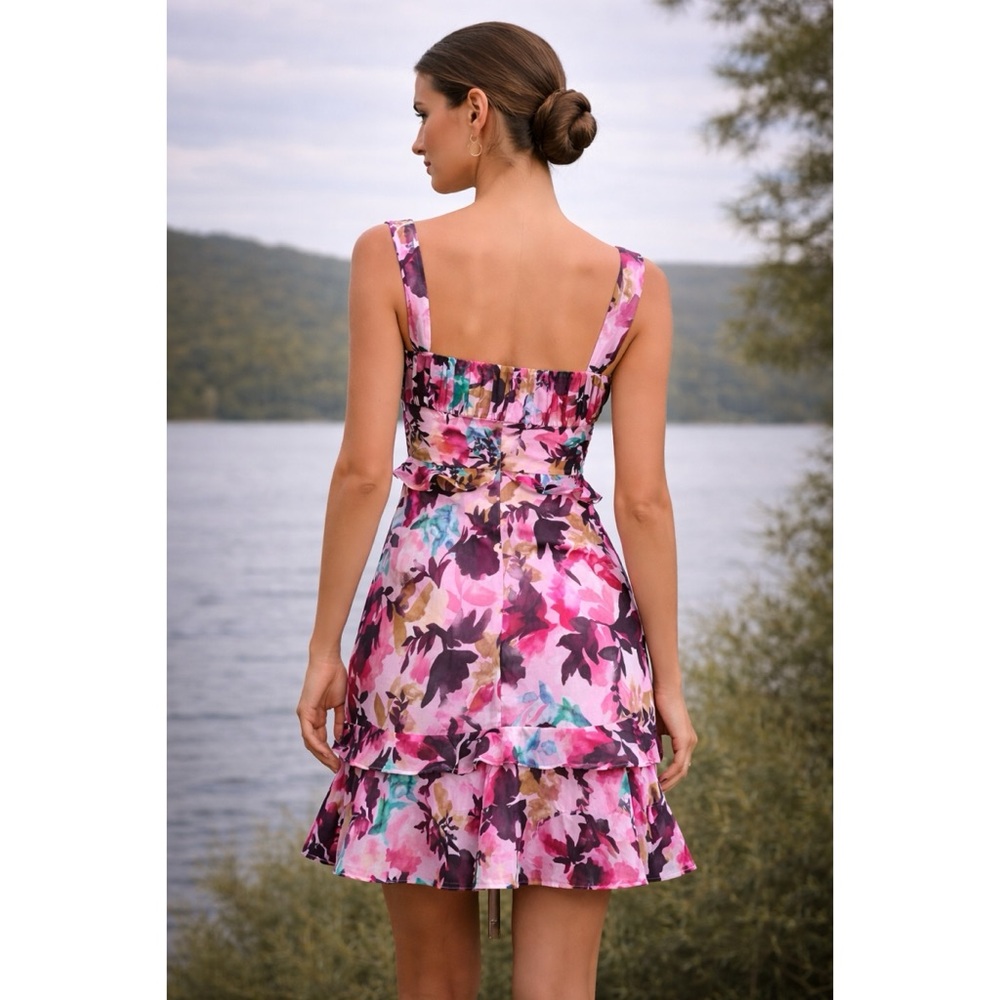 Saloni Chandra Georgette Dress 6 - Picture 6 of 16